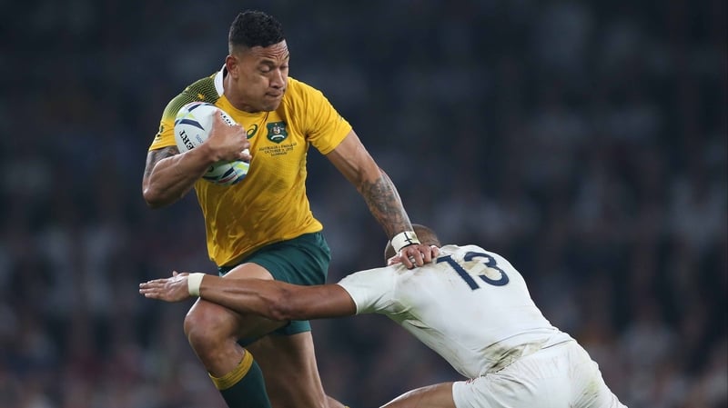 Israel Folau in action against England