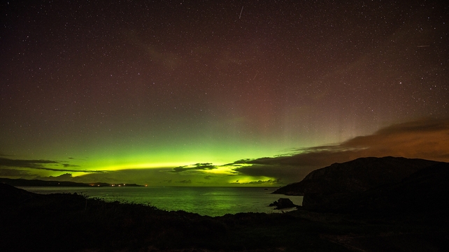 The Northern Lights seen from Fort Dunree, Inishowen, Co Donegal (Pic: Adam Rory Porter)