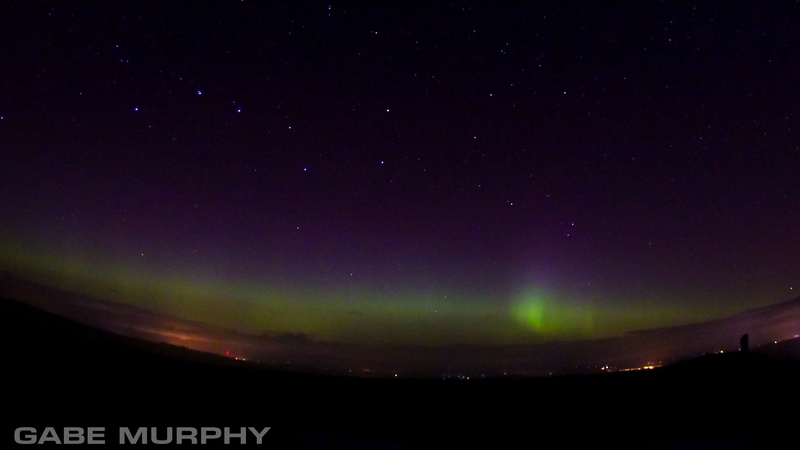 The Aurora Borealis in Monaghan (Pic: Gabe Murphy)