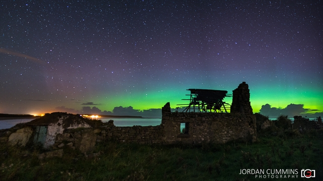The Aurora Borealis over Dunmoran, Co Sligo (Pic: Jordan Cummins)