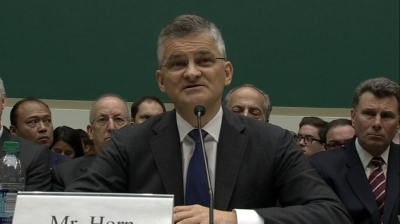 Michael Horn appeared at a hearing of the House Committee on Energy and Commerce Subcommittee on Oversight and Investigations