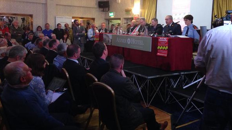 Assistant Commissioner Jack Nolan spoke at rural crime meeting last night