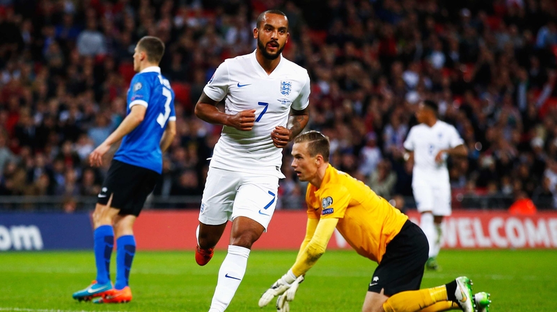 Theo Walcott scored his seventh goal of the season against Estonia