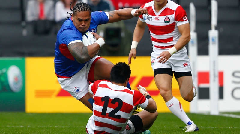 The Newcastle Falcon was cited for striking Japan's Harumichi Tatekawa with his knee