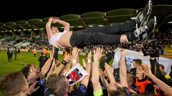 Stephen Kenny gets the bumps from his team