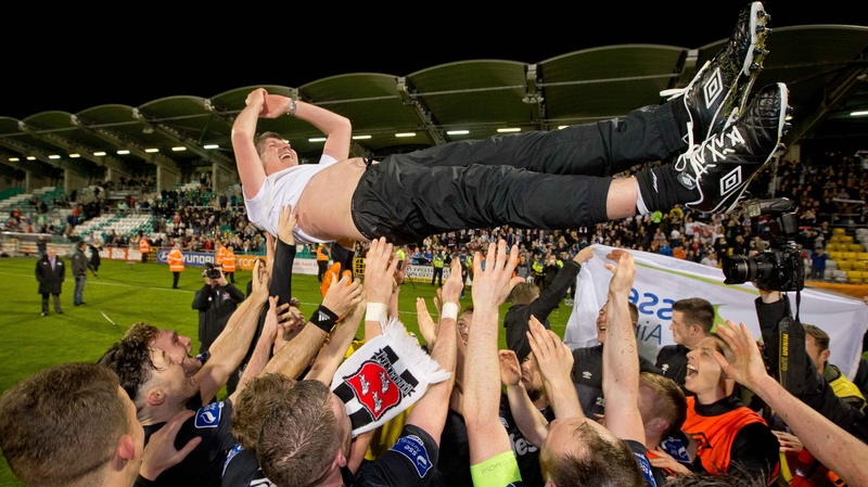 Stephen Kenny gets the bumps from his team