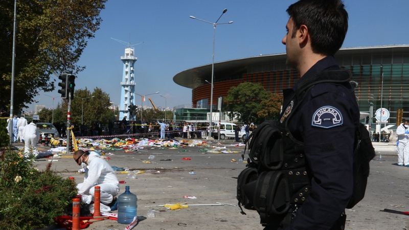 Health Minister Mehmet Muezzinoglu told a news conference that 95 people had been killed and 186 wounded