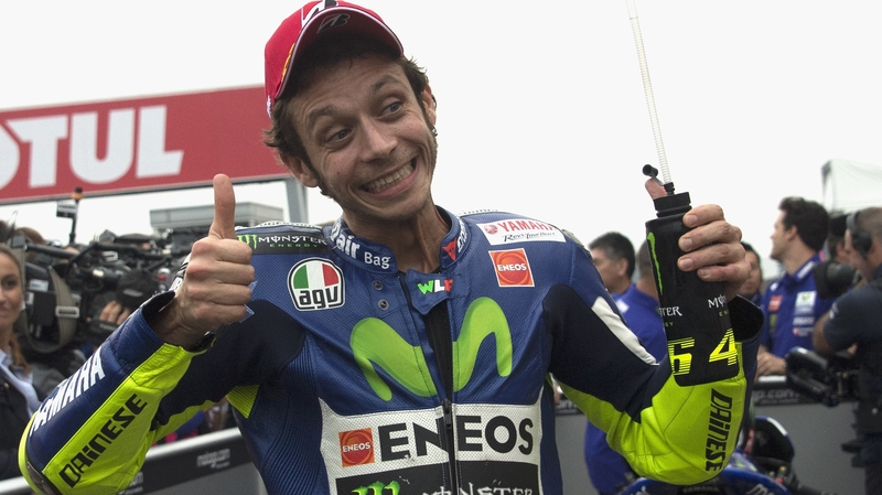 Rossi was able to take second from Lorenzo in the closing stages