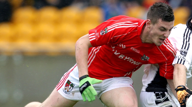 Derek Kelly scored a goal for Edenderry just before half-time