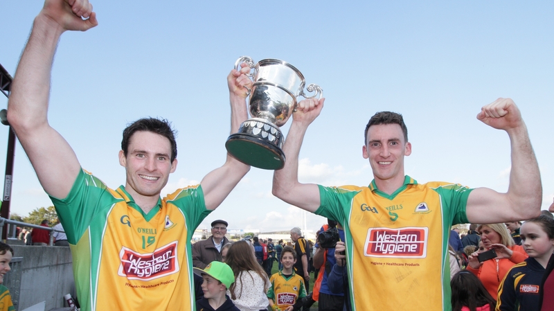 Corofin celebrate with the Frank Cox cup