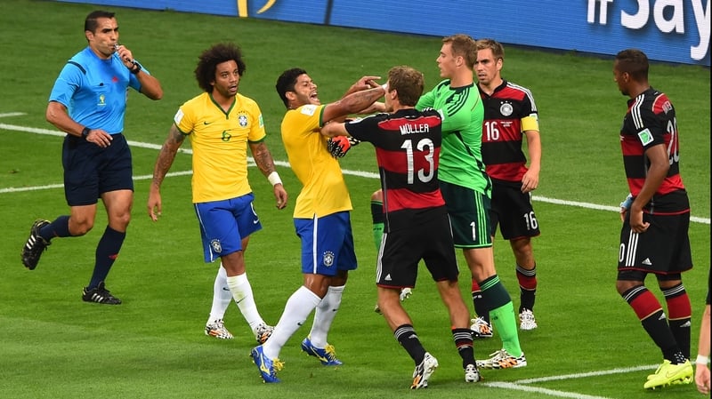 Hulk loses his cool during last year's humiliation against Germany