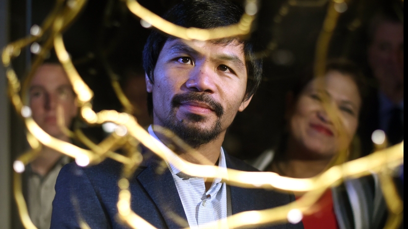 Pacquiao was asked about possibly facing Amir Khan as his potential next opponent but was non-committal