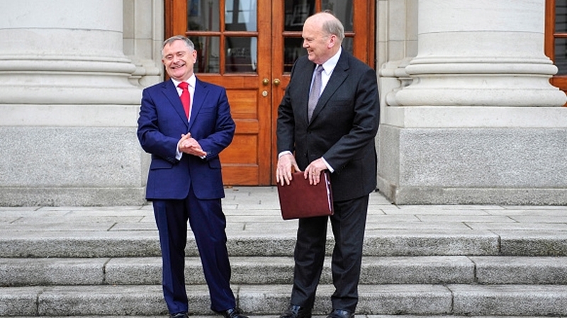 The ministers announced the Budget in the Dáil yesterday