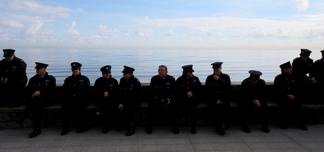 Hundreds of gardaí travelled to Blackrock for the funeral