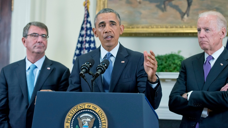 Speaking at the White House, Barack Obama said 'It's the right thing to do'