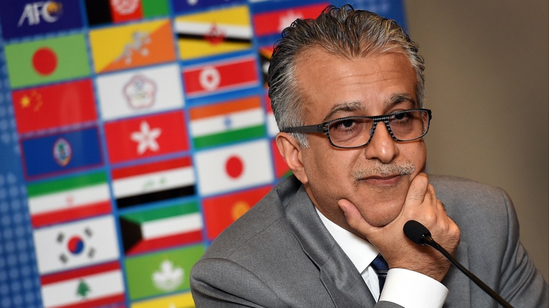 Asian Football Confederation president Shaikh Salman bin Ebrahim Al Khalifa
