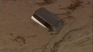 Cars had to be abandoned after the freak storm