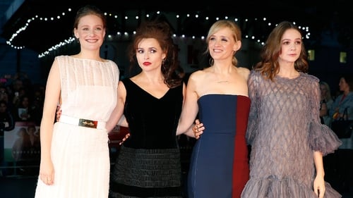 Romola Garai, Helena Bonham Carter, Anne-Marie Duff and Carey Mulligan attend the London premiere of Suffragette