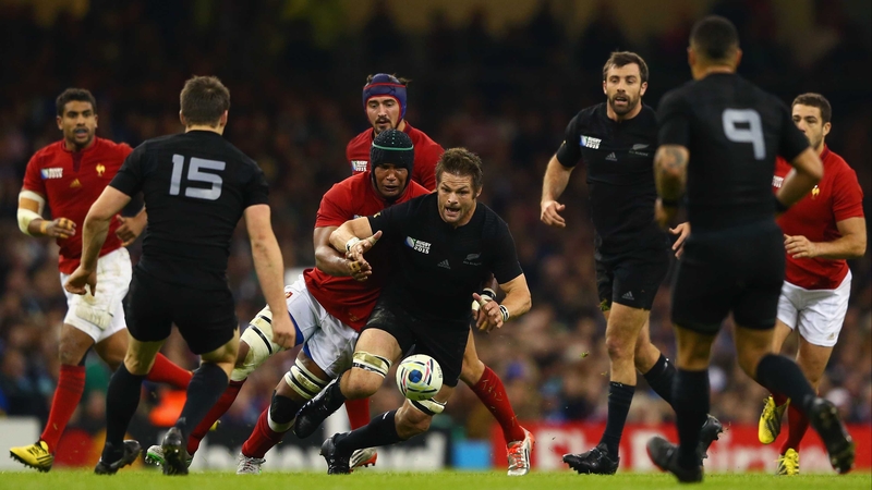 Richie McCaw in action against France