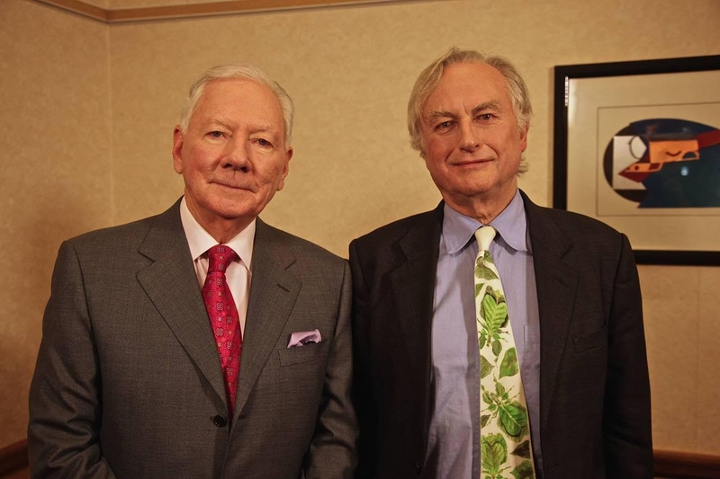 Gay Byrne and Richard Dawkins