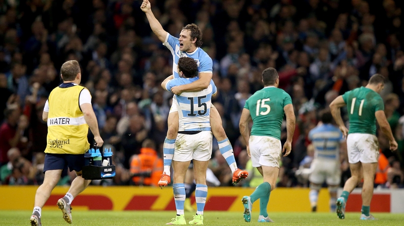 Ireland lost out in the quarter-finals to Argentina in 2015