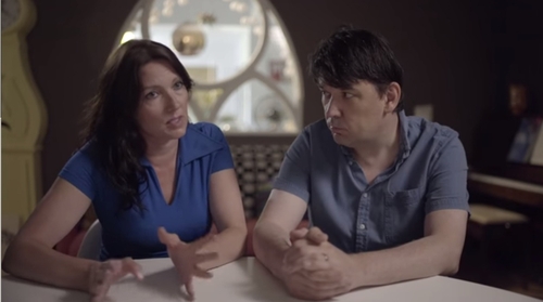 Graham Linehan and his wife Helen