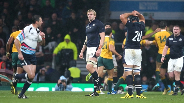 Craig Joubert leaves the field post-haste at full-time