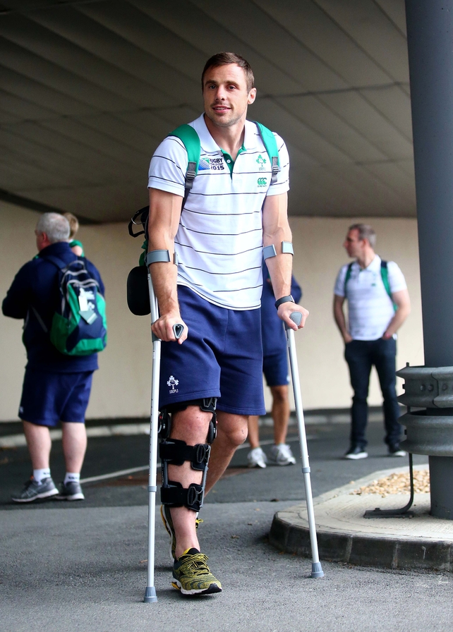 Tommy Bowe was another of the walking wounded