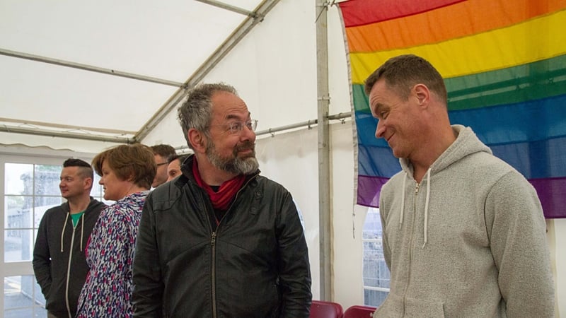 Director and star at work, and at ease