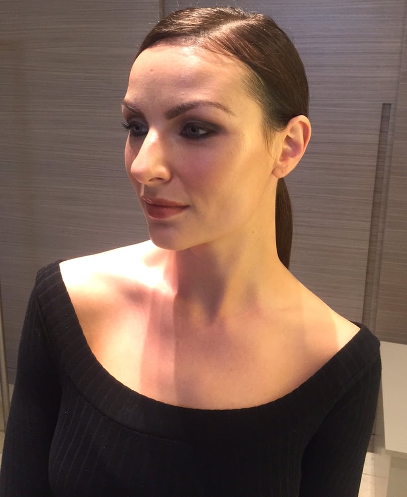 Laura Scanlon modelling the Strobing trend