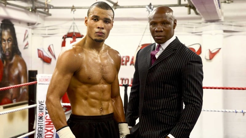 Chris Eubank Jr with his famous father and former world champion Chris Eubank
