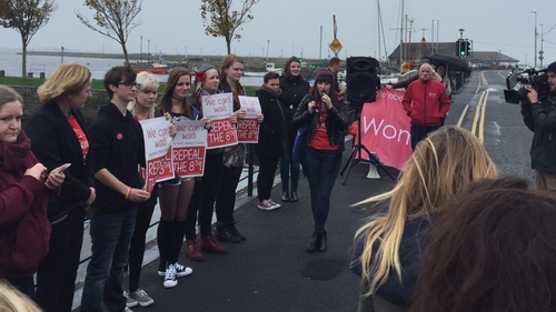 A rally was held in Galway earlier today (Pic: ROSA on Twitter)