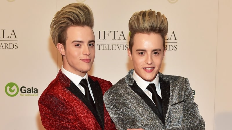 Jedward wore one-of-a-kind glittered suits to the IFTAs this week