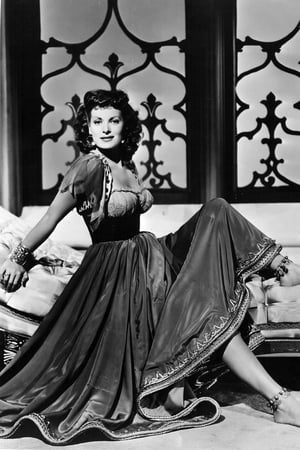 In costume for a promo shot for the film Baghdad in 1949