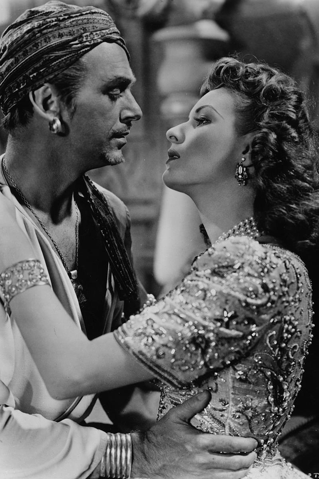 With Douglas Fairbanks Junior in Sinbad the Sailor in 1947