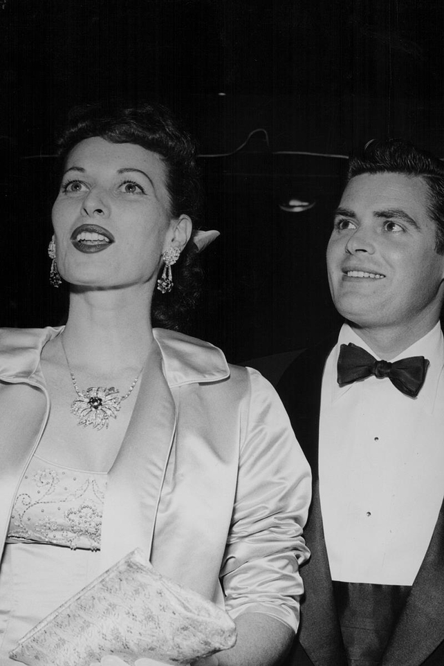 With her brother Charles B FitzSimons in 1960