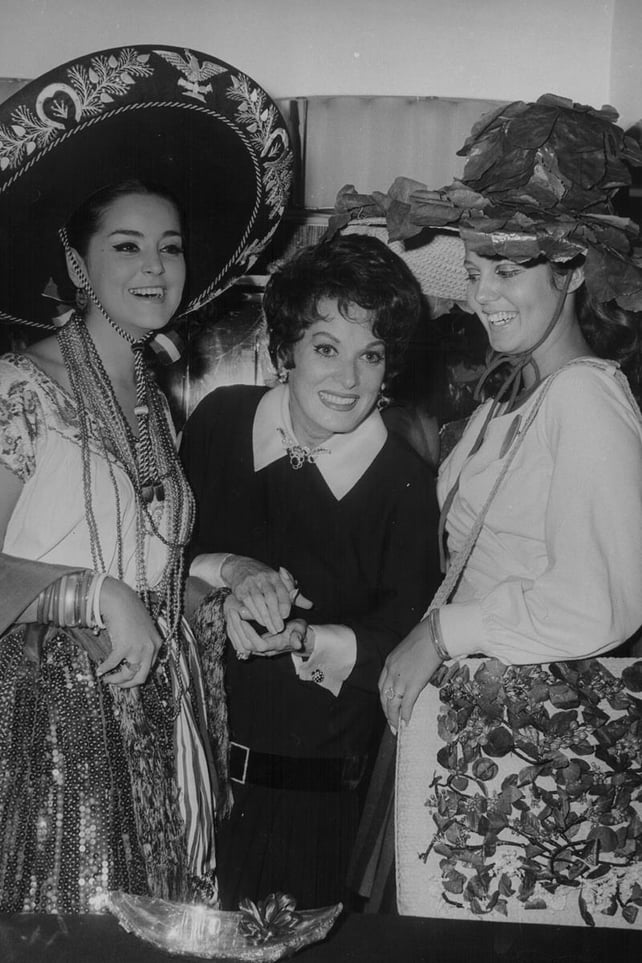 With Miss Mexico and Miss Brazil in London in 1967
