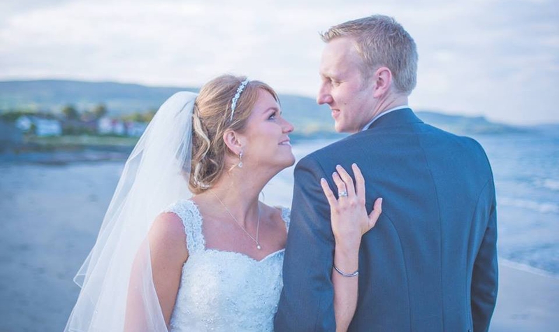 John and Lynette Rodgers on their wedding day last week (Pic: Caroline Smyth)