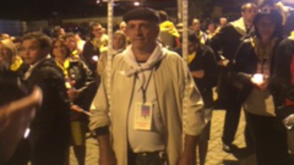 During the 'Way of the Cross' ceremony last night a Roma person representing a different country spoke at each station