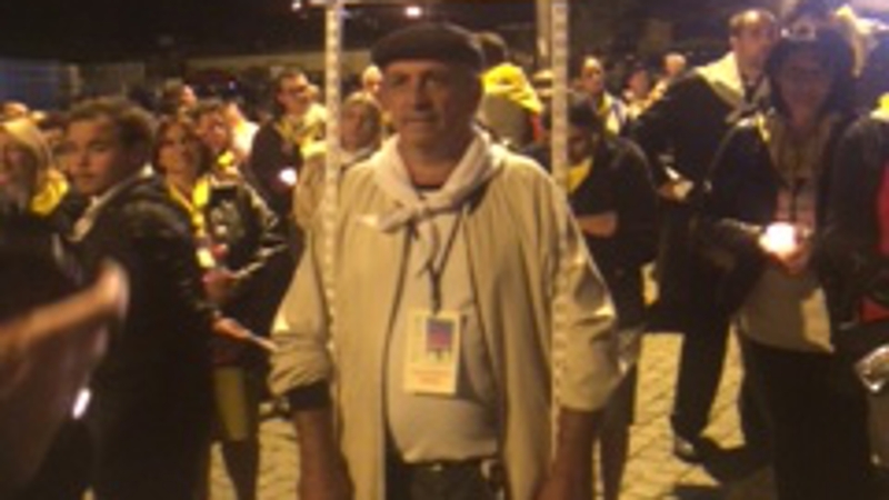 During the 'Way of the Cross' ceremony last night a Roma person representing a different country spoke at each station