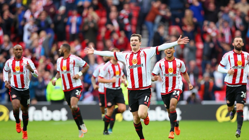 Adam Johnson converted a controversial penalty just before half time