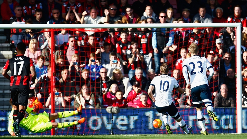 Harry Kane of Tottenham converted a first-half penalty