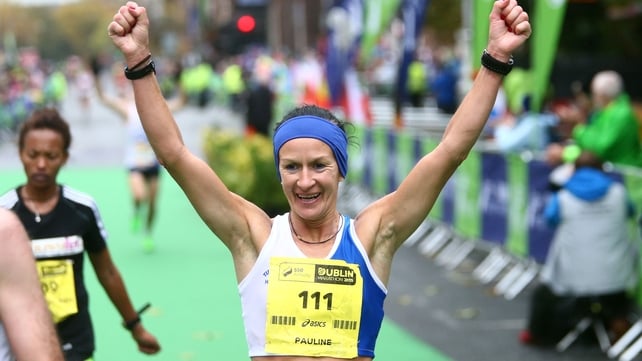 Tullamore's Pauline Curley was the first Irish woman across the line