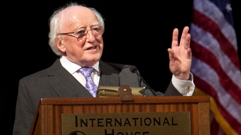Michael D Higgins could not sign the same-sex marriage legislation as he is in the United States