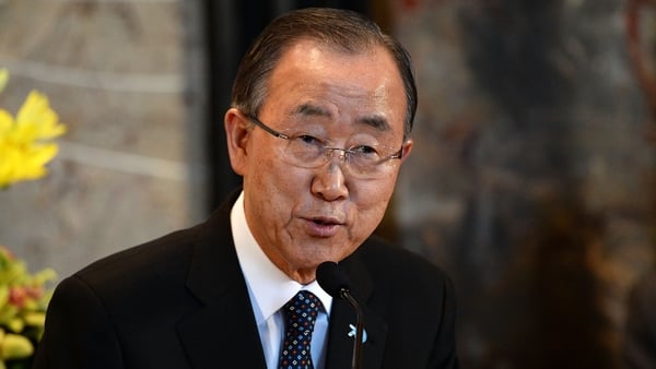UN Secretary General Ban Ki-moon said he was 'encouraged' that high-level leaders are meeting in Vienna