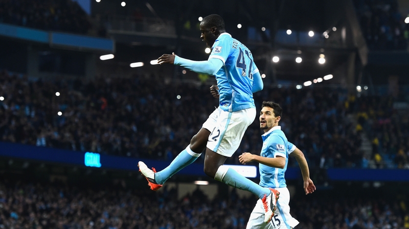Yaya Toure slotted home the winner from the spot