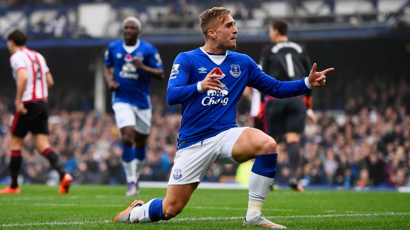 Gerard Deulofeu celebrates his goal against the Black Cats