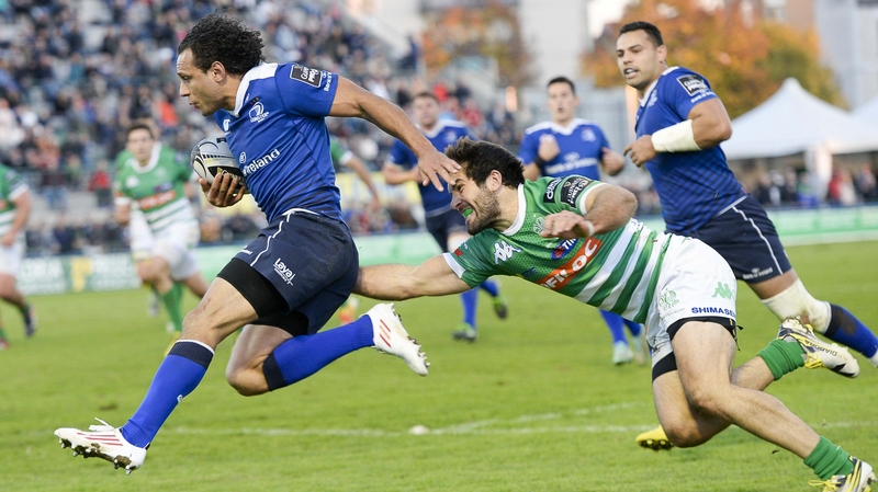 Isa Nacewa crosses for Leinster's second try