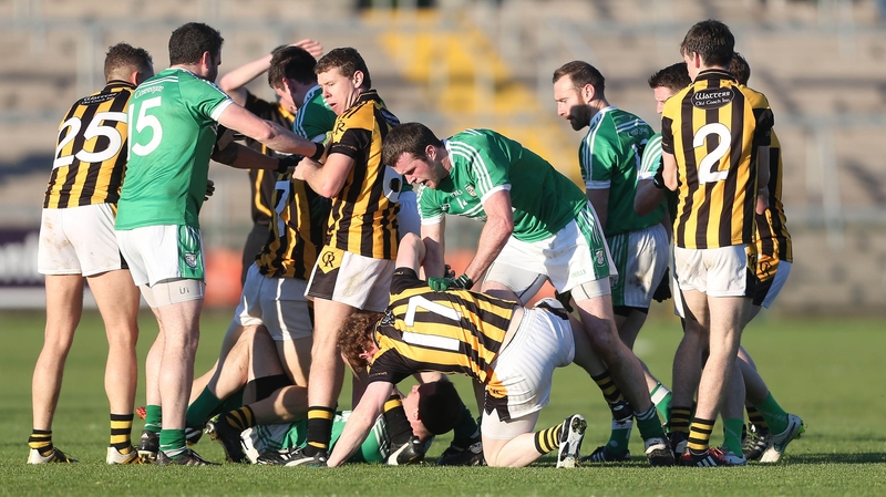 A scuffle broke out in the second half of the game