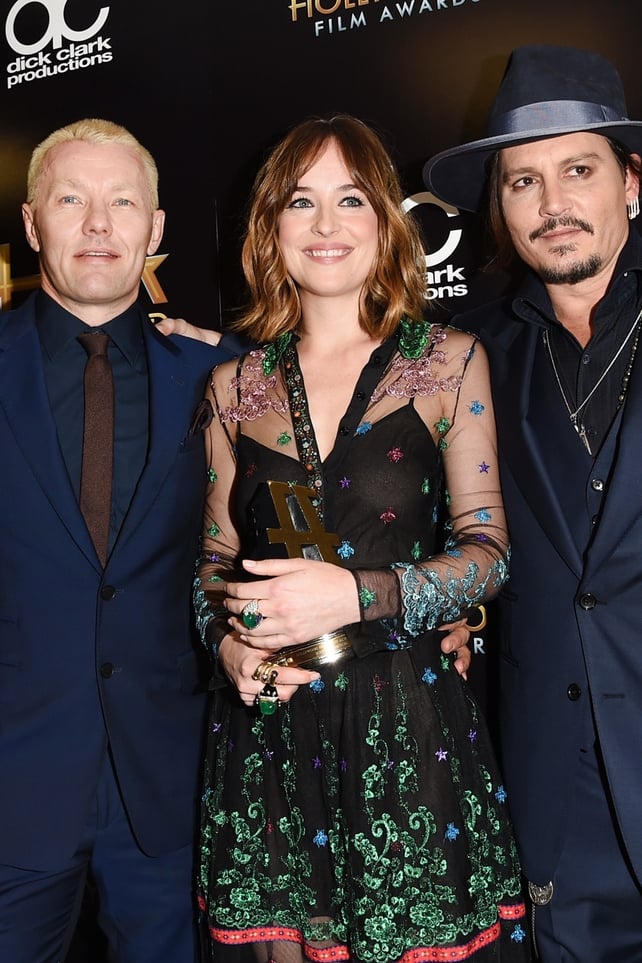 Joel Edgerton, Dakota Johnson and Johnny Depp